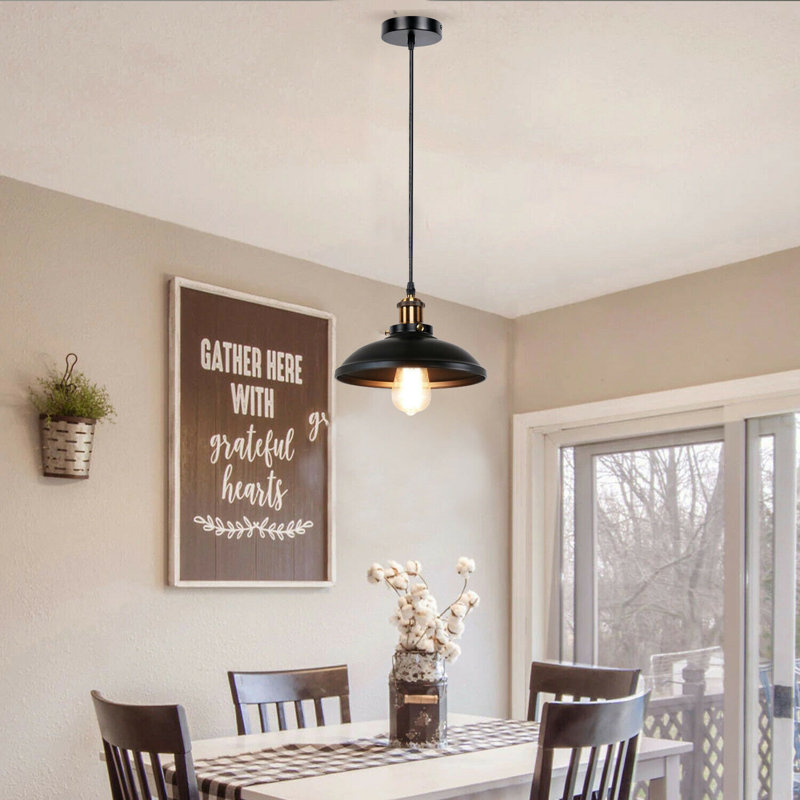 Grubbs 1 - Light Dome Pendant, Black
