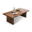 Table basse brune en bois massif-1242230827