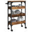 Kitchen Trolley Engineered Wood Cart Mobile Unit Organizer Storage