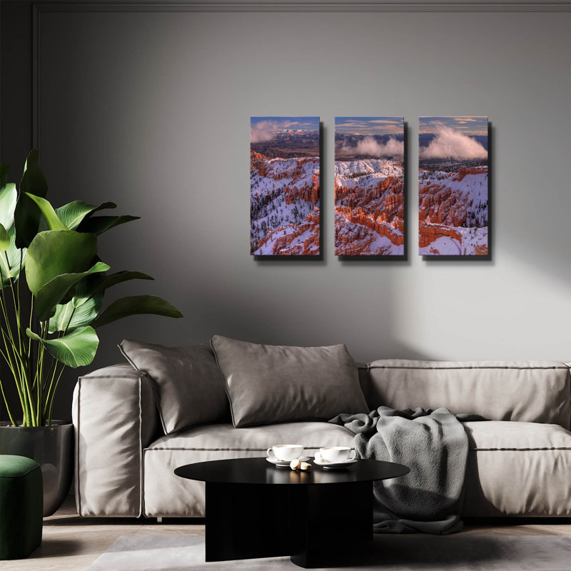 « Pureté brute » de Bill Sherrell, triptyque mural, 91,4 cm x 61 cm, 78 po x 34 po