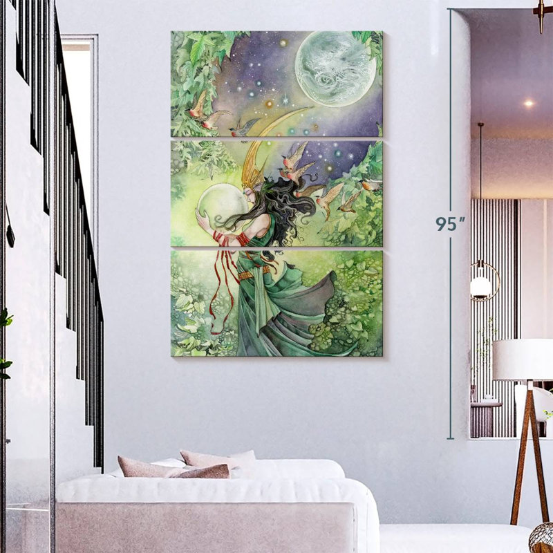 Kelan The Shadowscapes Tarot - World, 38" H x 24" W