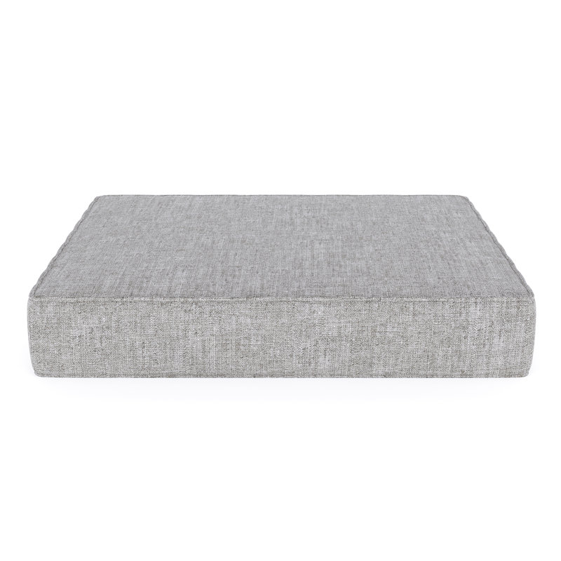 Lotta Lotta Sunbrella® Outdoor Ottoman Cushion, 23.5" W x 20.5" D, Sunbrella® Canvas Granite