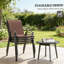 Ensemble de 4 chaises d'extérieur empilables-800105915