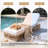 Adjustable Back Pool Chaise Lounge, Woven Rope & Iron Frame with Thick Cushion, Outdoor Patio Lounger for Poolside, Beach, Backyard-1950100305-1950100304