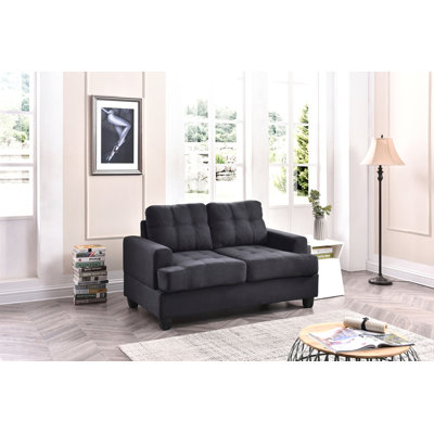 Cozy Transitional Loveseat For Two