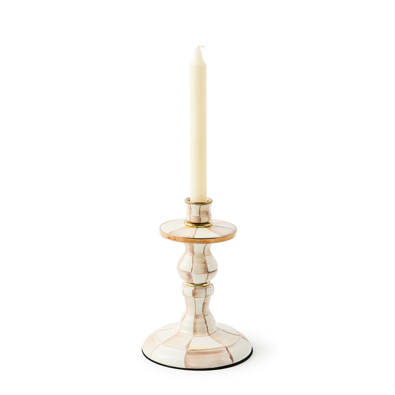Mocha Check Candlestick