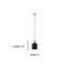 Luminaire suspendu cylindrique unique à 1 lumière-945552746