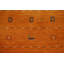 Tapis orange orange Gabbeh