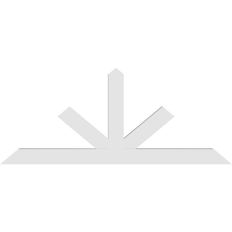 Support à pignon Saratoga, H 25 po x l 60 po (pas: 10/12), P 2 po x F 4 po, Signature uréthane