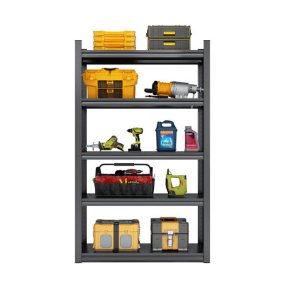 72"H 5 Tier Metal Shelves For Storage Garage