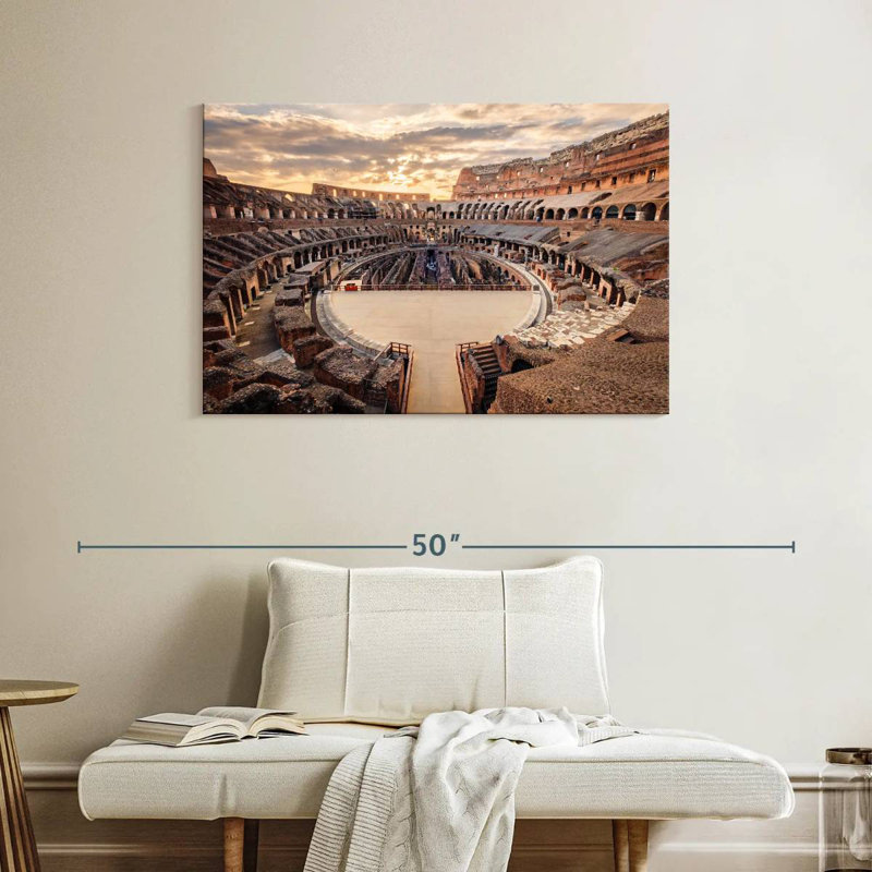 Ravi Colosseum At Sunset, 26" H x 39" W