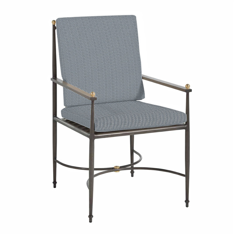 Roma Patio Chair with Cushions, Rollo Chambray, Welt