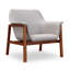 Fauteuil en bois de frêne gris Miller-785285327