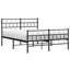 Structure de lit en métal Danzell, robuste, sans matelas-973433458-973433459