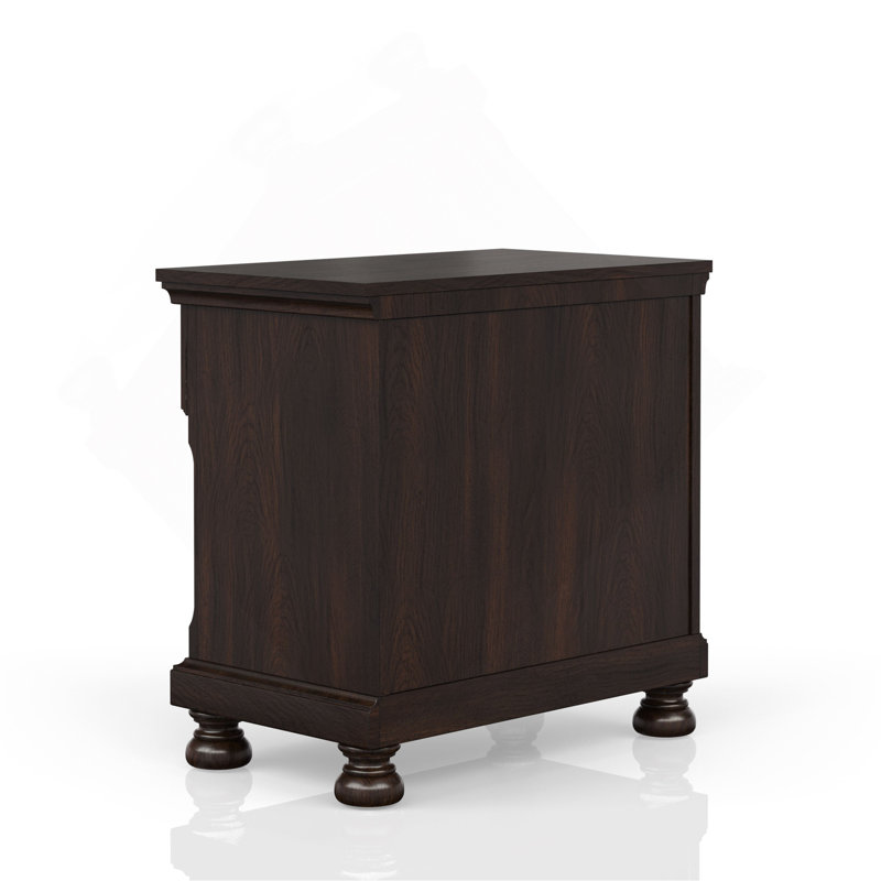 Nightstand Two Drawer, Cherry