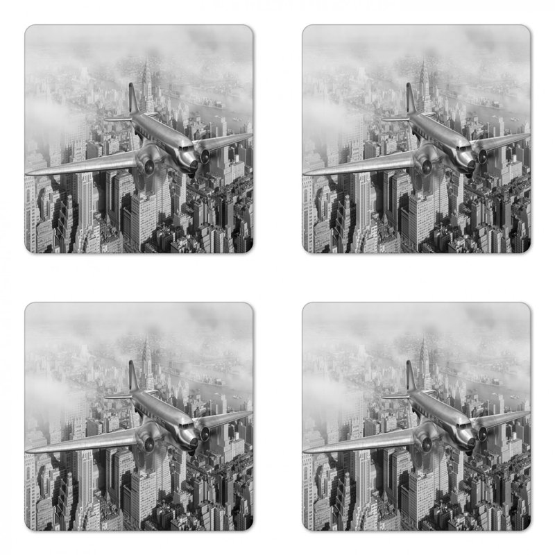 Square 4 Piece Coaster Set