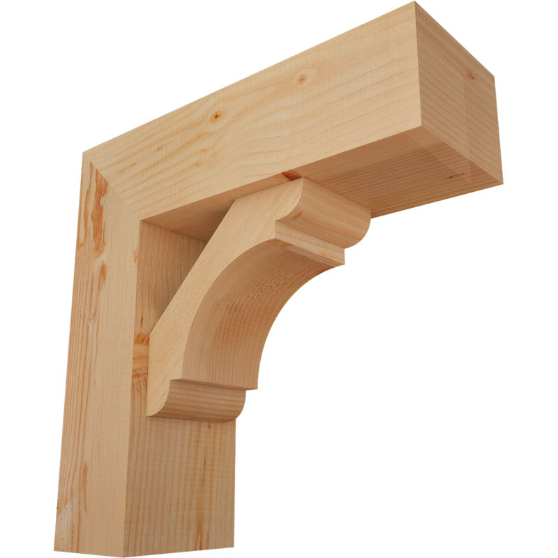 Support de bloc olympique avec entretoise décalée, 22 X 22, Sapin Douglas de l 7 1/2 (lisse)