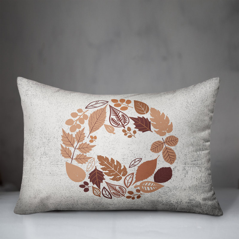 Housse de coussin rectangulaire et insert Leaves