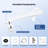 Multifunctional Non-Electric Bidet Attachment & Sprayer, Dual Nozzle, Self-Cleaning, Adjustable Pressure, Cold Water
