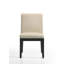 Ensemble de table de salle à manger 7 pièces 59 "avec base à piédestal et chaises en tissu beige-1080507557-1080507552