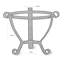 The Mediterranean Collection Metal Weather Resistant Plant Stand