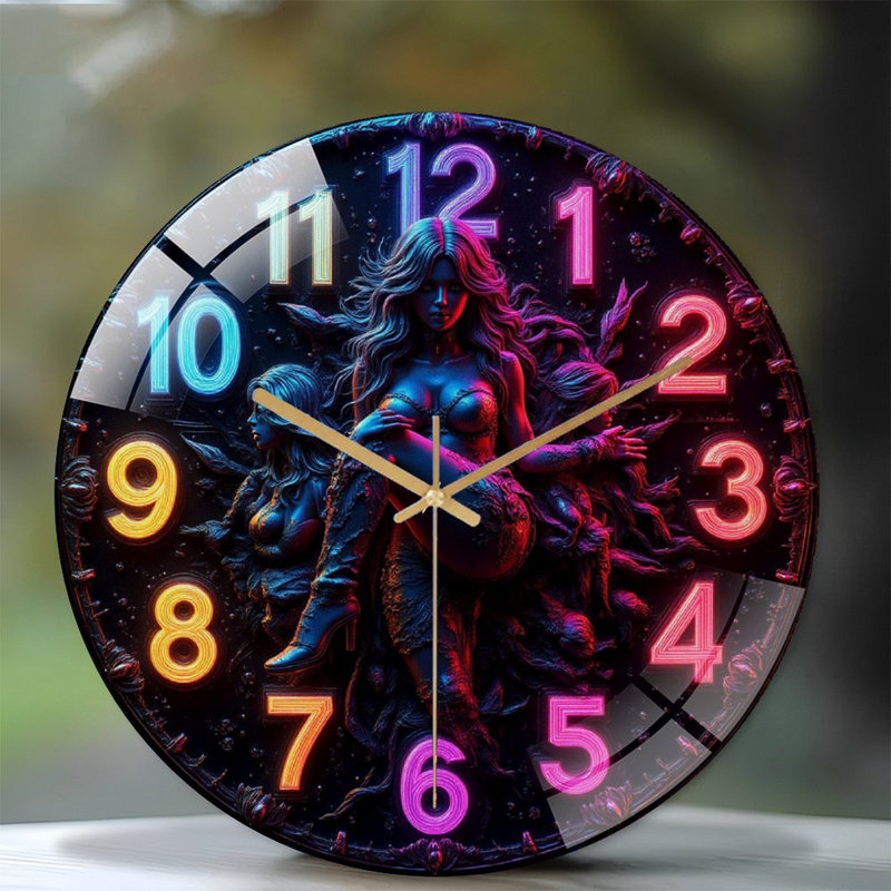 Horloge murale Neon