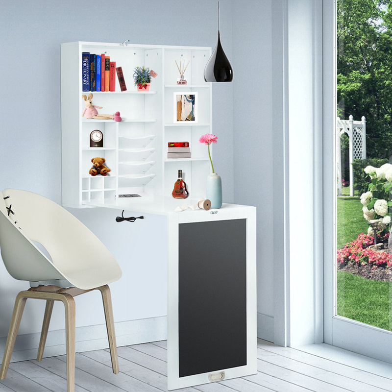 Annalie L-Shaped Writing Desk with Power Outlet