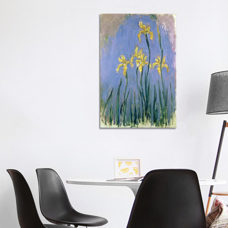 The Yellow Irises, C.1918-25 par Roger de la Fresnaye - impression d'art graphique, Toile tendue, Aucun mat