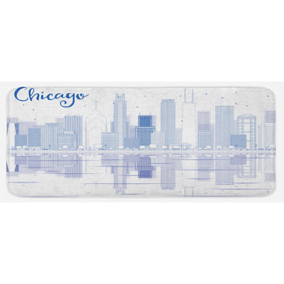 Tapis de cuisine Chicago Skyline