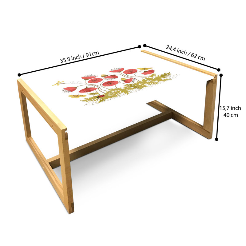 Jakare Sled Coffee Table, 90cm H x 62cm W x 40cm D