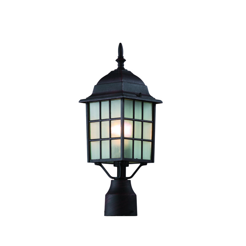 Tête de lanterne câblée à 1 lumière de 18,5 po Annagret, Rouille