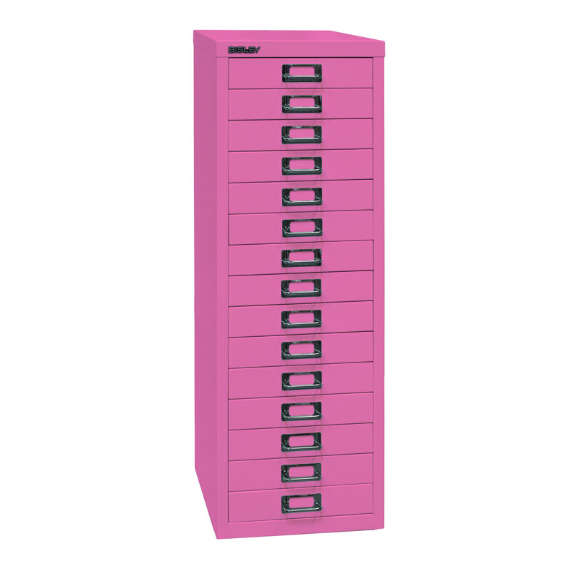 39er 27.9cm Wide 15 -Drawer File Cabinet, Pink