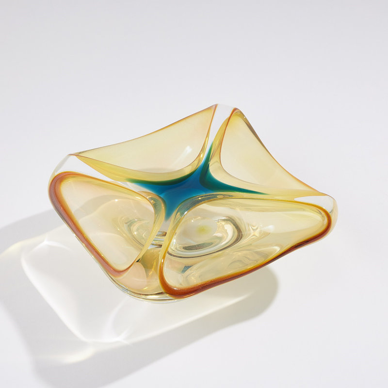 Bol décoratif en verre
