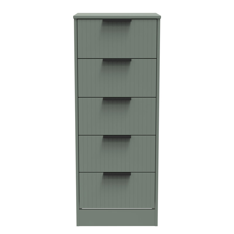 Atsumi 45cm W Manufactured Wood Bedside Table, Reed Green