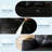 86" Faux Leather Sofa with Pillows, Deep Seat Couch, Black-1202631619