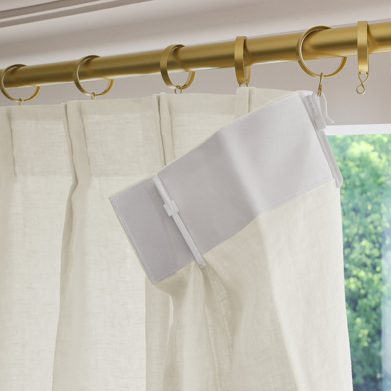 Rideau doublé Twopages, Blanc cassé, L 40 po x L 96 po
