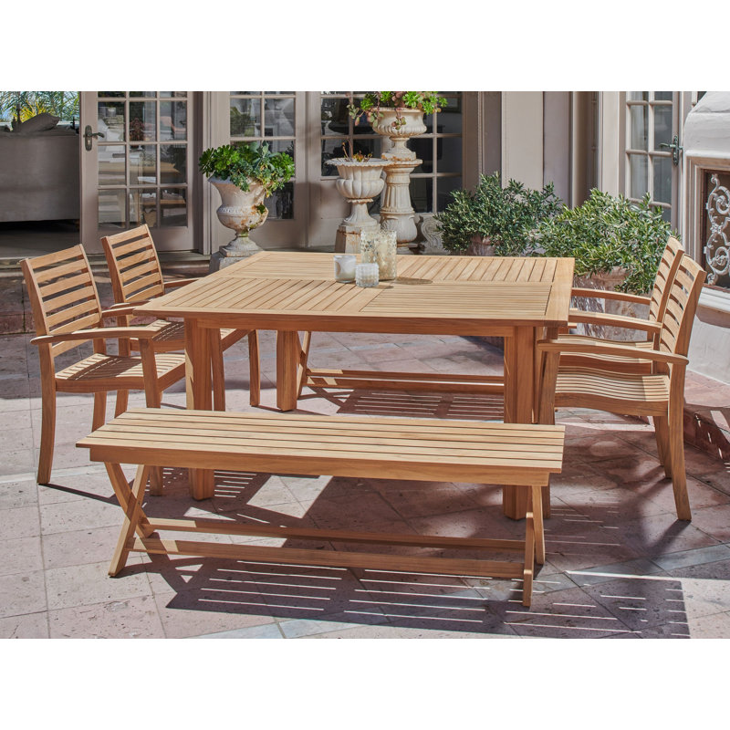 Hamilton Square Teak Outdoor Dining Table