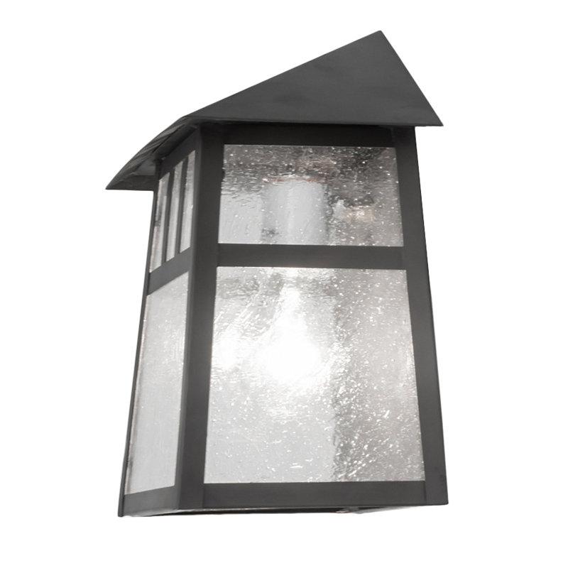 1 - Light Flush Mounted Sconce, 11" H x 9" W x 6" D