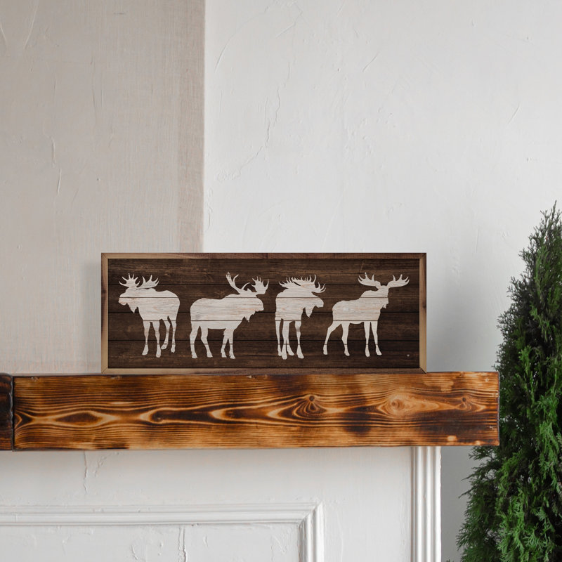 Four Moose Brown, 16" H x 48" W