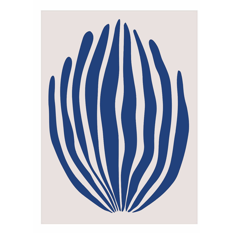 «Abstract Abstract Shapes Matisse III», reproduction d'art moderne sans cadre, H 30 po x l 20 po
