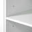 54.9" Kitchen Island with Drop Leaf, Power Outlet, Kitchen Storage Cart with 4 Door Shelves, Cross Barn Doors & Visual Glass Door, Rolling Kitchen Island on 4 Wheels for Kitchen, Dining Room,White