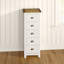 45 cm W Chest of 5 Drawers