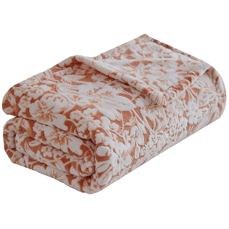 Couverture en flanelle polaire, Grand, Orange
