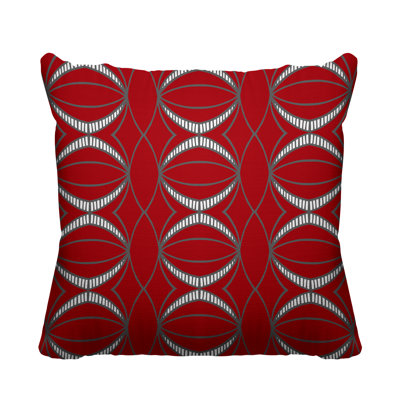 Samira Abstract Outdoor Reversible Throw Pillow