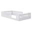Wood Platform Bed With Guardrail-814554405