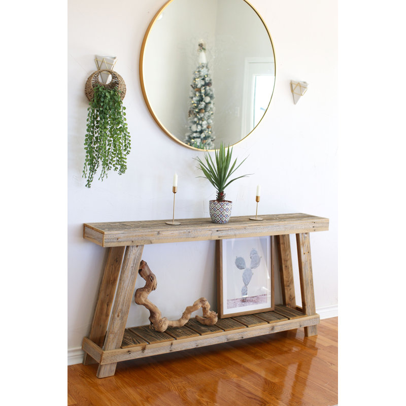 Natural Luxe A-frame Console Table