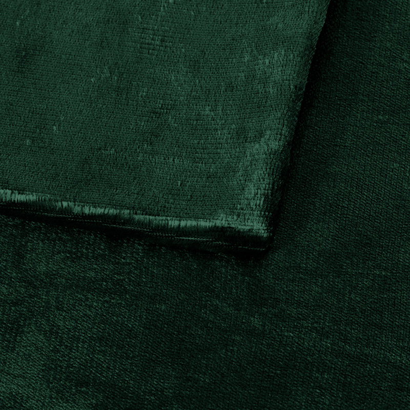 Heavy Crushed Velvet Cushion Cover, Dark Green