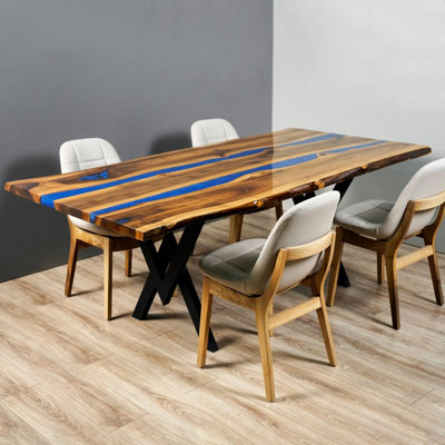 Capecastle with Iron Base Dining Table