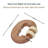Natural Wooden Handheld Massage Roller - Dual Spiked Rollers