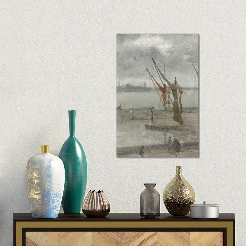 Grey And Silver Chelsea Wharf, 45.72 cm H x 30.48cm W x 1.905cm D, Does Not Apply